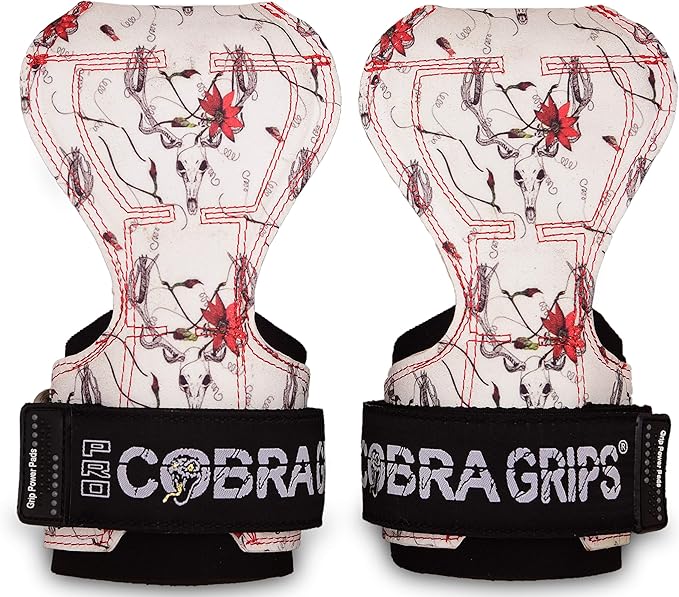 Cobra Grips PRO Weight Lifting Gloves Heavy Duty Straps Alternative with Power Lifting Hooks Padded Wrist Support for Deadlifts & Bodybuilding