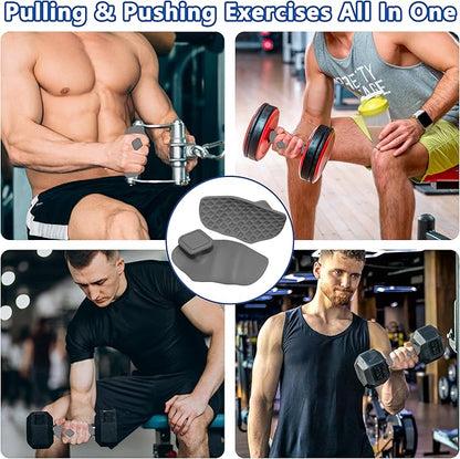 Silicone Gym Grips for Weight Lifting,Workout Gloves for Women Men Alternative,Anti Slip Gym Workout Grip,Rubber Gym Hand Grips-Weightlifting Grips Pad for Barbell,Pull Up,Ryptfit,Training