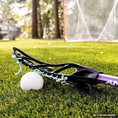 Franklin Sports Lacrosse Balls - Official Size Lax Balls for Practice - Rubber 63mm Outdoor Lacrosse Balls - Great for Muscle Massage Therapy + Yoga - White + Yellow