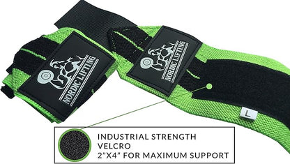 Nordic Lifting Wrist Wraps (2 Pairs) – Lifting Wrist Wraps with Thumb Loop for Weightlifting, Powerlifting & CrossFit – Durable Wrist Support Straps for Men & Women – Gym Essentials for Heavy Lifts