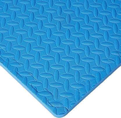 BalanceFrom Puzzle Exercise Mat 3/4" Thick, EVA Interlocking Foam Floor Tiles for Home Gym, Mat for Home Workout Equipment, Floor Padding for Kids, Multiple Sizes and Colors