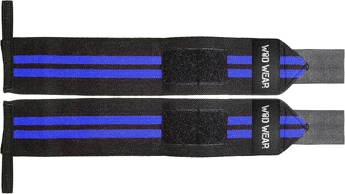 Elastic Wrist Wraps for Powerlifting, Strength Training, Bodybuilding, Cross Training, Olympic Weightlifting, Yoga Support - One Size Fits All