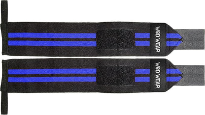 Elastic Wrist Wraps for Powerlifting, Strength Training, Bodybuilding, Cross Training, Olympic Weightlifting, Yoga Support - One Size Fits All