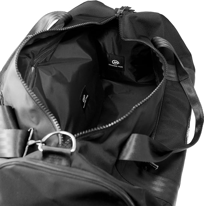 Modular Gear and Gym Bag for Cyclist, Runners, Yoga, and General Outdoors. (Black on Black)