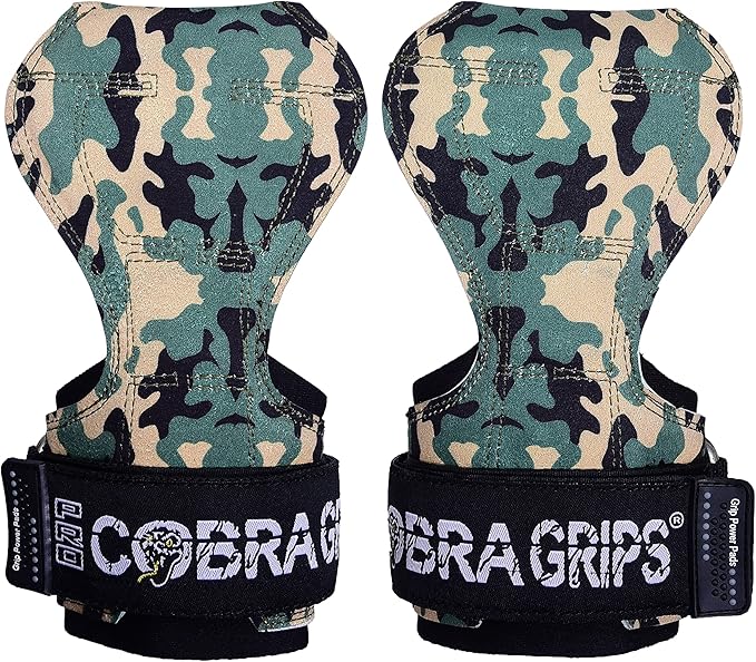 Cobra Grips PRO Weight Lifting Gloves Heavy Duty Straps Alternative with Power Lifting Hooks Padded Wrist Support for Deadlifts & Bodybuilding