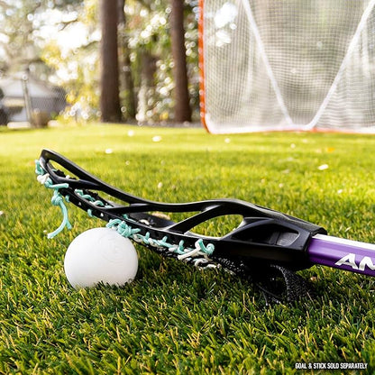 Franklin Sports Lacrosse Balls - Official Size Lax Balls for Practice - Rubber 63mm Outdoor Lacrosse Balls - Great for Muscle Massage Therapy + Yoga - White + Yellow