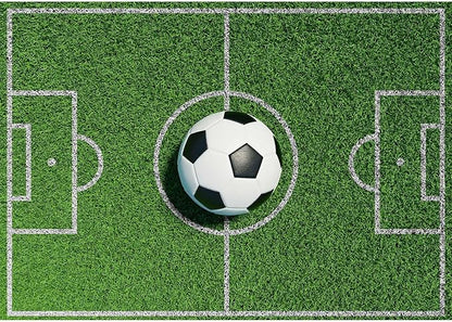 Football Background Green Grass Field Photography Backdrop Sports Game Party Birthday Party Backgrounds Football Court Sports Stadium Boys Children Adult Portraits Studio Props 20x10ft
