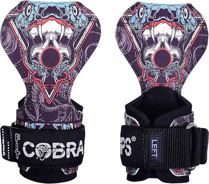 Cobra Grips PRO Weight Lifting Gloves Heavy Duty Straps Alternative with Power Lifting Hooks Padded Wrist Support for Deadlifts & Bodybuilding