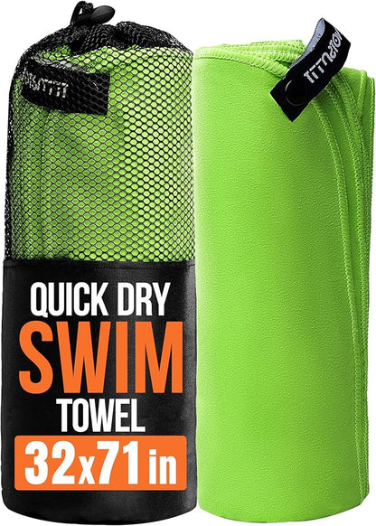 illusion Extra Large Microfibre Swimming Towel (71''L x 32''W)–Compact, Lightweight & Quick Dry Towel-Perfect for Travel, Gym, and Swim Towels Ideal for Post-Workout Showers & After Swimming
