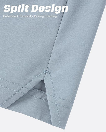 Men 2 in 1 Running Shorts with Compression Liner 5" 7" Quick Dry Workout Athletic Shorts with Pockets Towel Loop