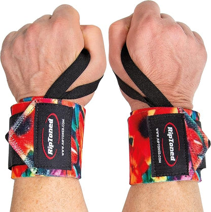 Rip Toned Wrist Wraps for Weightlifting – USPA & USAPL Approved 18" Wrist Straps for Powerlifting – Adjustable, Durable Gym Wraps with Thumb Loop – Maximum Support for Men & Women