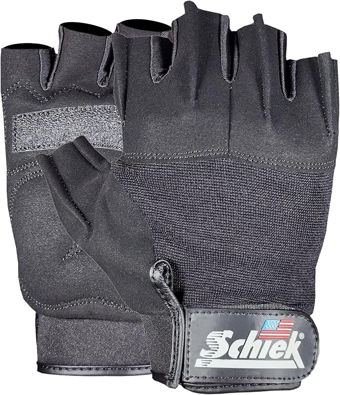 Schiek Model 710 Classic Training Lifting Gloves - All Day Comfort for Fitness Training - Cushioned Grip with Quick Pull Tab