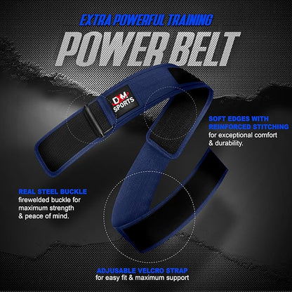 DXM SPORTS Self-Locking Weight Lifting Belt - Men Women Gym Fitness Strength Training, Bodybuilding Powerlifting Weightlifting Workout, Deadlift Squat, Pro Exercise Belt