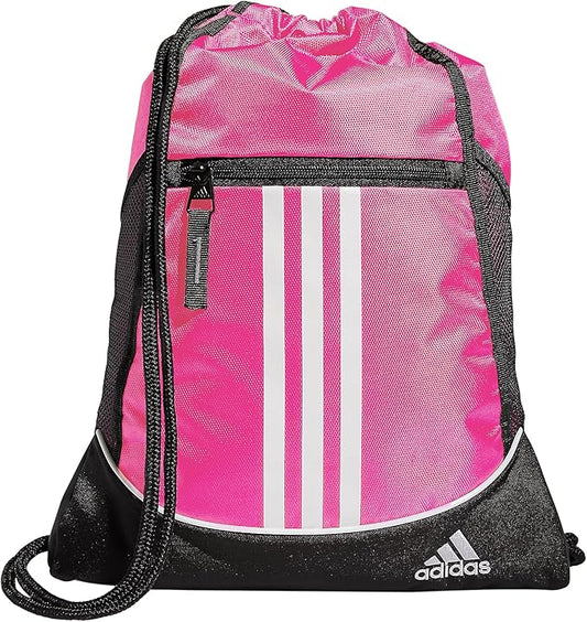 adidas Alliance Sackpack – Drawstring Backpack for Sports, Small Gym Bag
