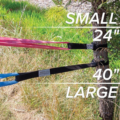 Serious Steel Fitness Resistance Exercise Band and Resistance Tube Anchors (Strap or Door Anchor)