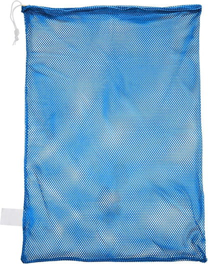 Champion Sports Mesh Equipment Bag – Heavy-Duty Nylon Drawstring Bag with Lock & ID Tag, Breathable Storage Sack for Balls, Swim Gear, Laundry & Toys, Multiple Sizes & Colors