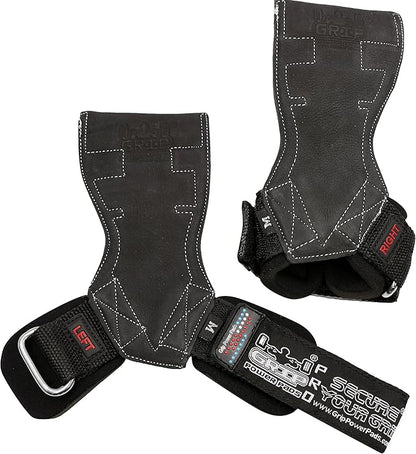 Lifting Grips PRO Weight Gloves Heavy Duty Barbell Gymnastics Straps Alternative to Power Hooks Deadlifts Adjustable Neoprene Padded Wrist Wrap