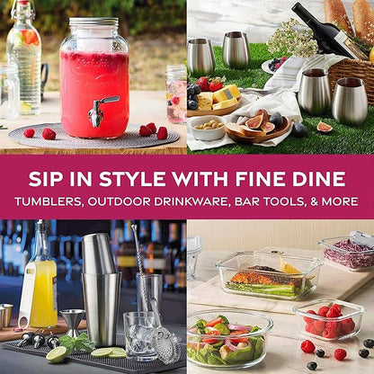 FineDine Insulated Water Bottles with Straw - 64 Oz Stainless Steel Metal Water Bottle W/ 3 Lids - Reusable for Travel, Camping, Bike, Sports - Inky Raven Black