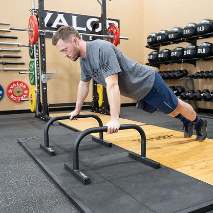Valor Fitness Gymnastic Parallette Bars - Training Dip Bars Push Up Stands - Build Core Body Weight Strength Balance Equipment