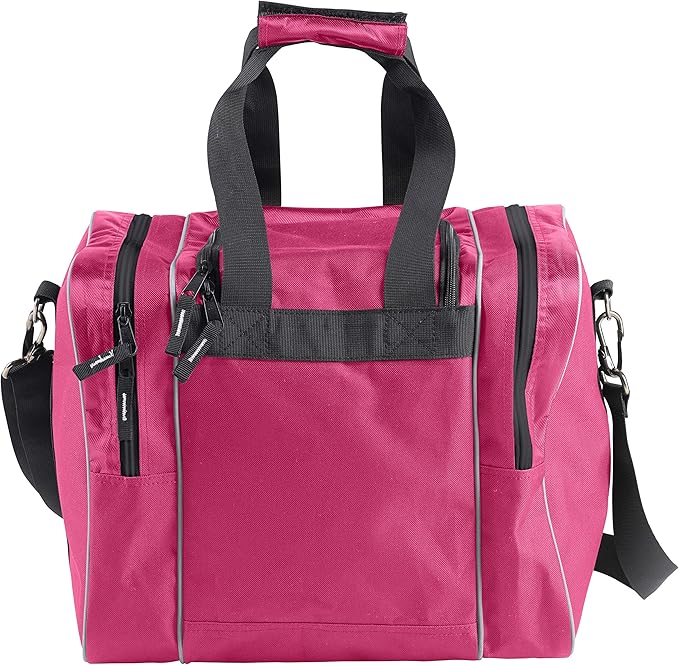 Athletico Bowling Bag for Single Ball - Single Ball Tote Bag With Padded Ball Holder - Fits a Single Pair of Bowling Shoes Up to Mens Size 14