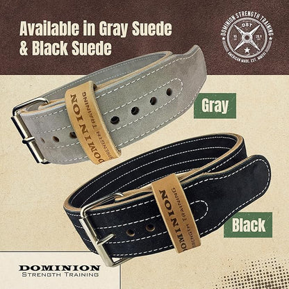 Suede 3-inch Weightlifting Belt - Premium Powerlifting Support with Enhanced Grip Technology