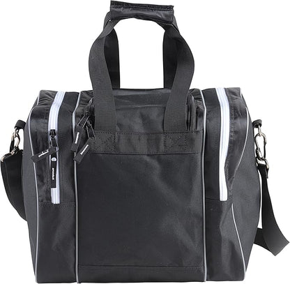 Athletico Bowling Bag for Single Ball - Single Ball Tote Bag With Padded Ball Holder - Fits a Single Pair of Bowling Shoes Up to Mens Size 14