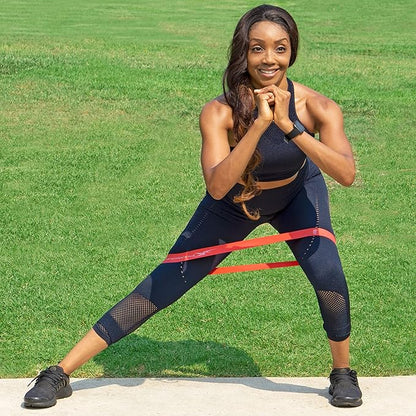 ProsourceFit Loop Resistance Bands Set of 3, 2-inch Wide for Leg Exercises and Physical Therapy