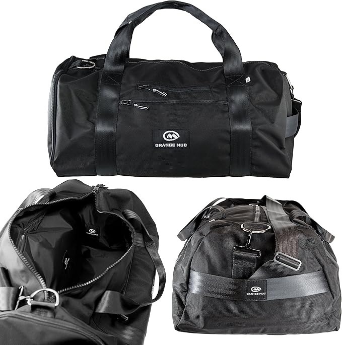 Modular Gear and Gym Bag for Cyclist, Runners, Yoga, and General Outdoors. (Black on Black)