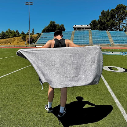 We Sweat's (2 Pack) Microfiber Towels Perfect for Travel, Gym Shower & Camping. Ultra Compact - Lightweight Shower Towel - Soft and Absorbent Silver Ion Odor-Free Absorbent Fiber - Quick Dry Towel