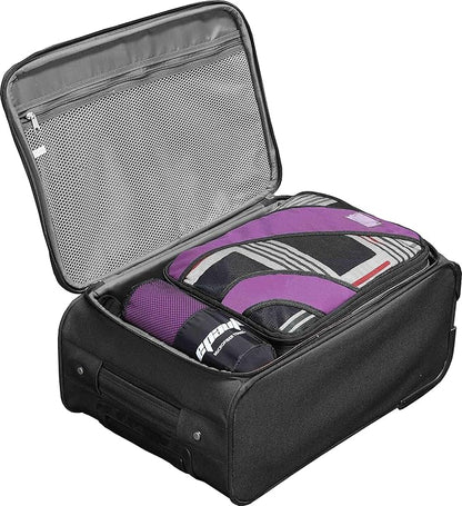 EPAuto 2-Pack Microfiber Quick Dry Towel Set - Lightweight, Super Absorbent & Compact Travel Towels (60"x30" & 24"x15") for Gym, Camping, Beach, Yoga & Backpacking, Purple