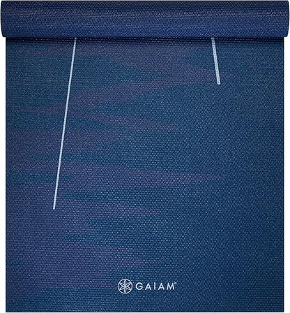 Gaiam Print Yoga Mat, Non Slip Exercise & Fitness Mat for All Types of Yoga, Pilates & Floor Exercises