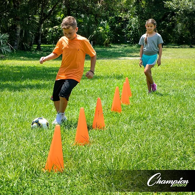 Champion Sports Hi Visibility Fluorescent Poly Cone